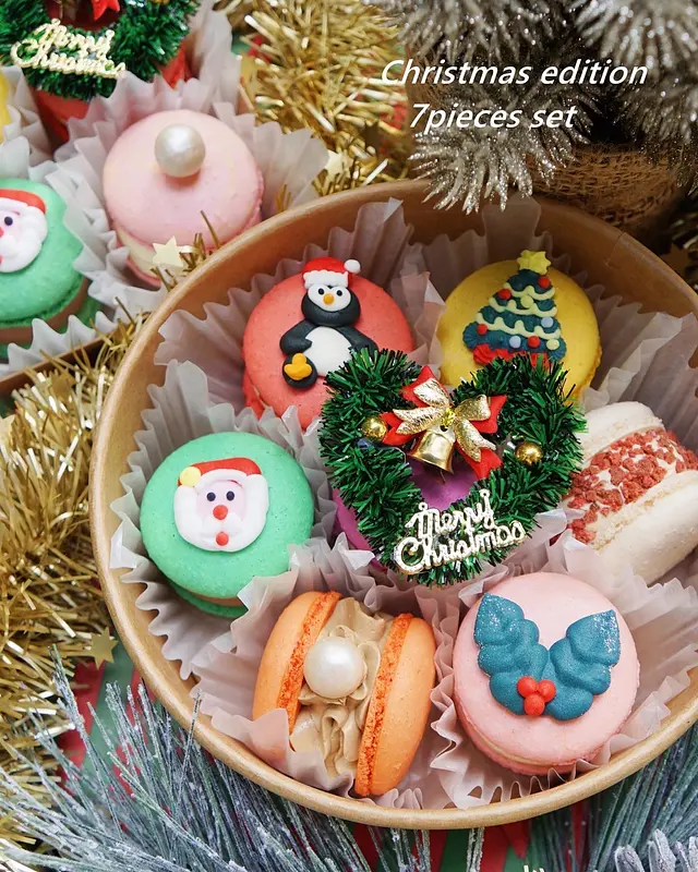 [슈에뜨 케익&디저트] 몬카롱 크리스마스 에디션 7구